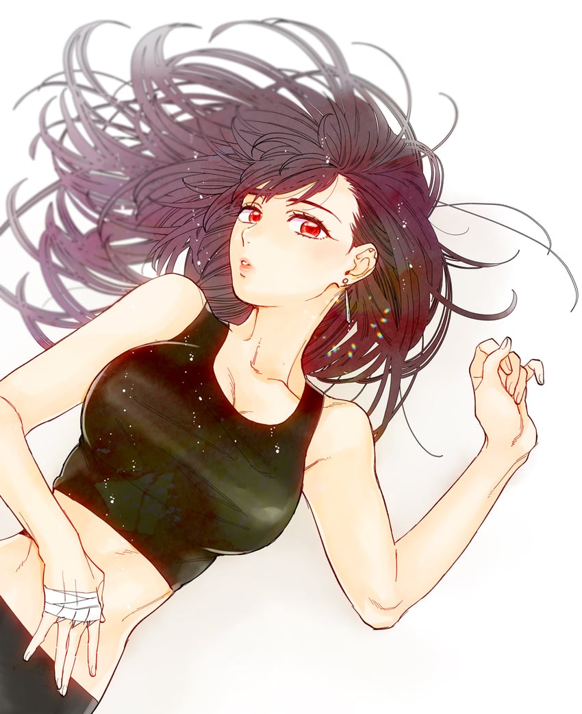 tifa lockhart (final fantasy and 2 more) drawn by shouyu_(soysoy)