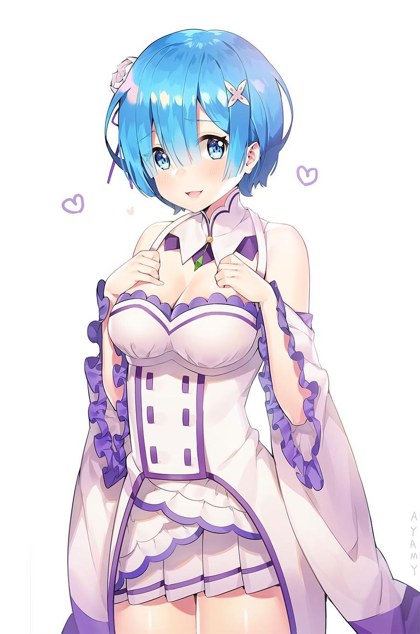 rem and emilia (re:zero kara hajimeru isekai seikatsu) drawn by ayamy