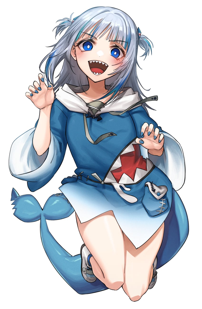 gawr gura (hololive and 1 more) drawn by adarin