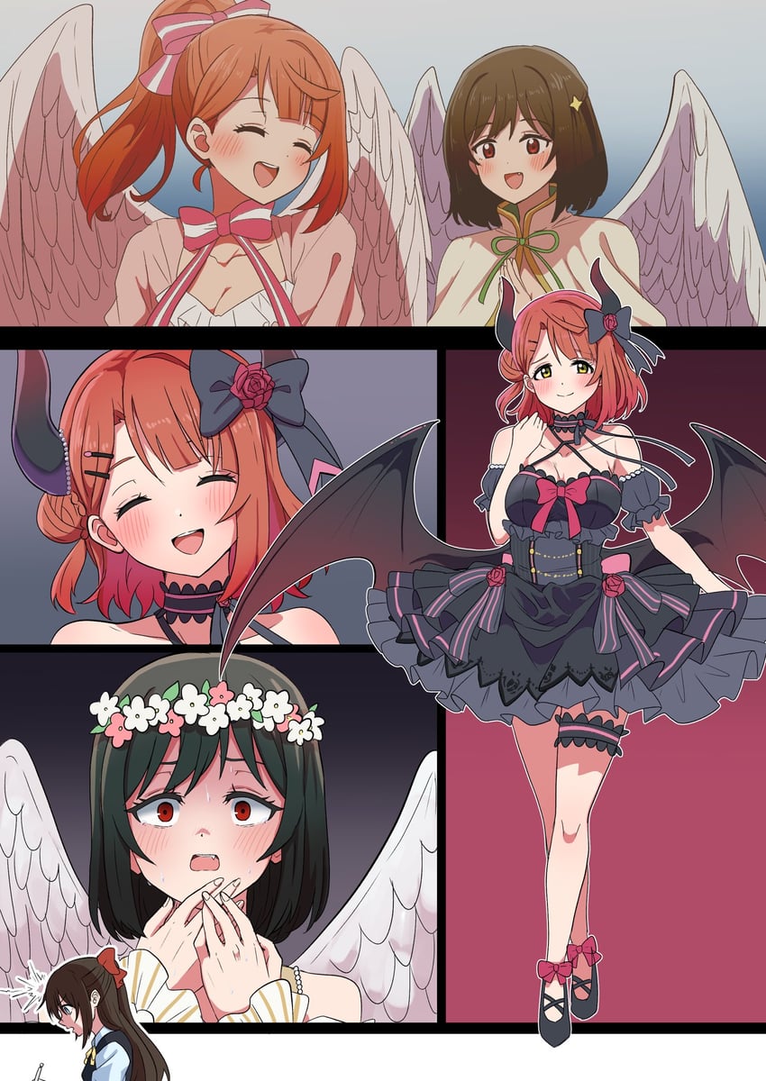 uehara ayumu, osaka shizuku, and mifune shioriko (love live! and 1 more) drawn by taiyakippassion