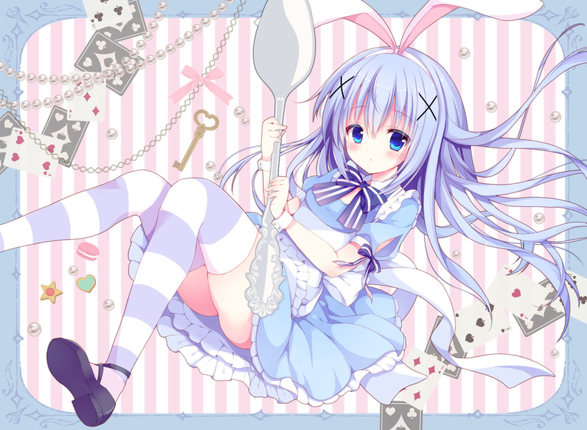 kafuu chino and alice (gochuumon wa usagi desu ka? and 1 more) drawn by izumi_nanase