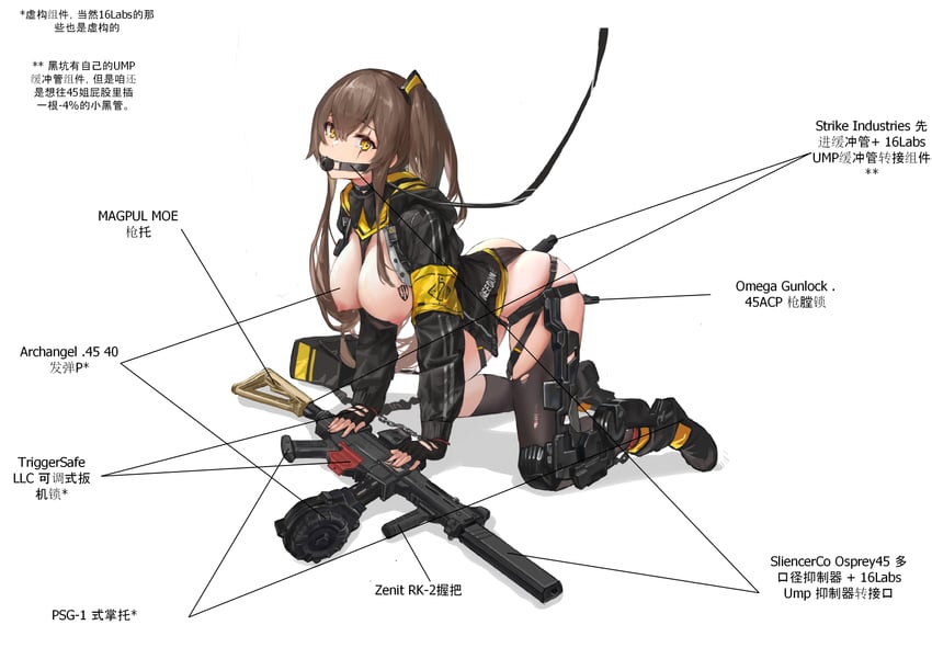 ump45 (girls' frontline) drawn by sawkm