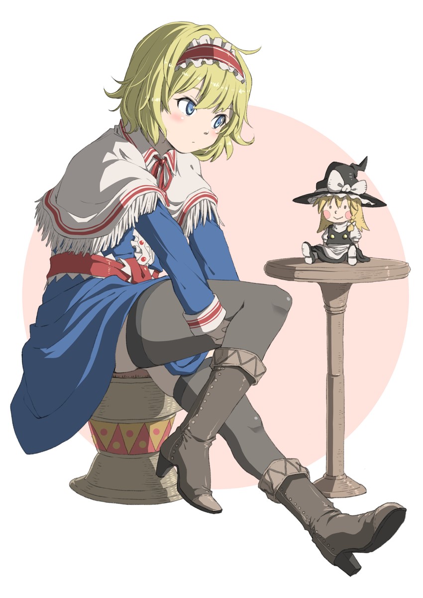 kirisame marisa and alice margatroid (touhou) drawn by inuno_rakugaki