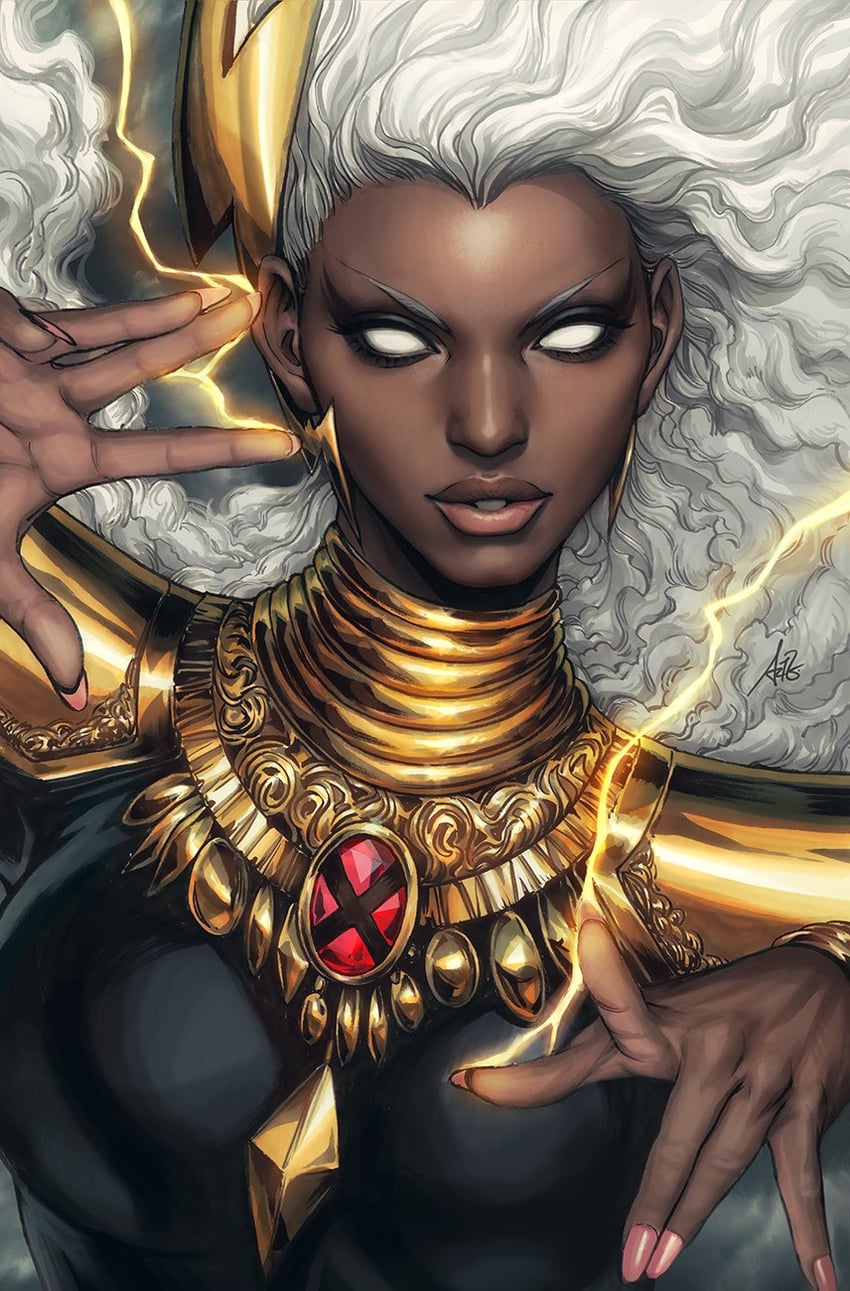 storm (marvel and 1 more) drawn by stanley_lau