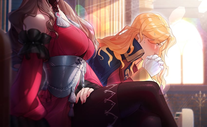 dorothea arnault and ferdinand von aegir (fire emblem and 1 more) drawn by floof_n_wool