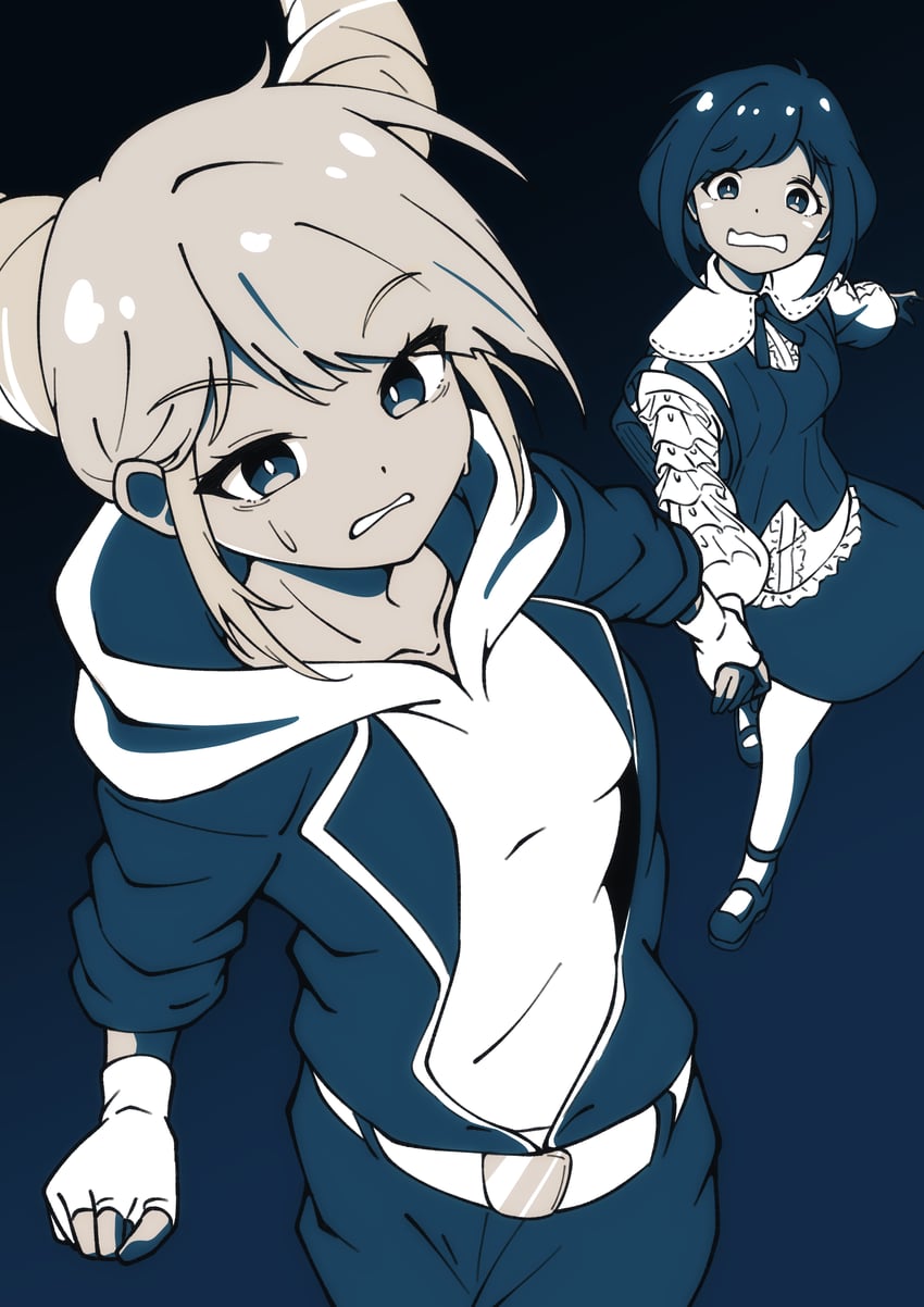 fukurai azami and jasmine (toshi densetsu kaitai center) drawn by thio_lovelive