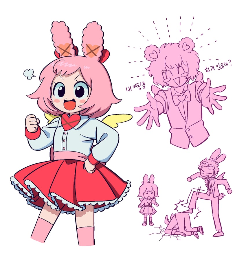 kuma, usacha, and usagi (pretty series and 1 more) drawn by lau_(laustar30)