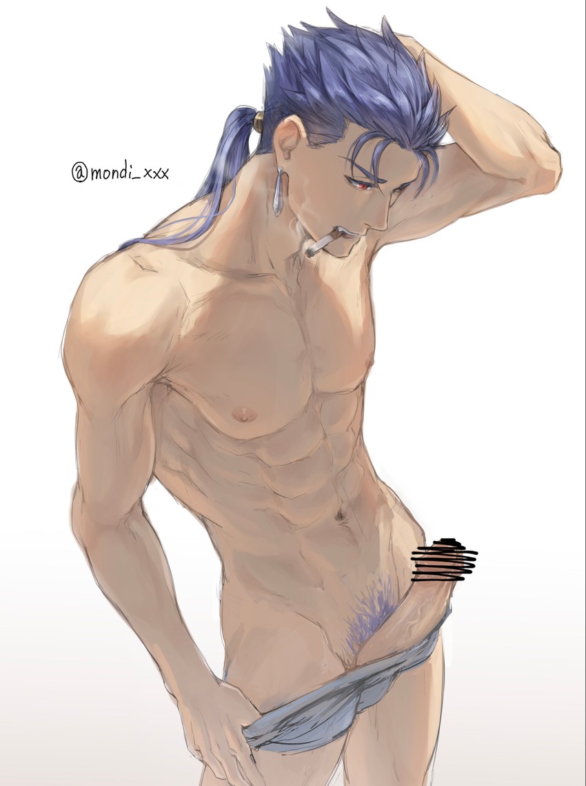 cu chulainn (fate and 1 more) drawn by mondi_hl