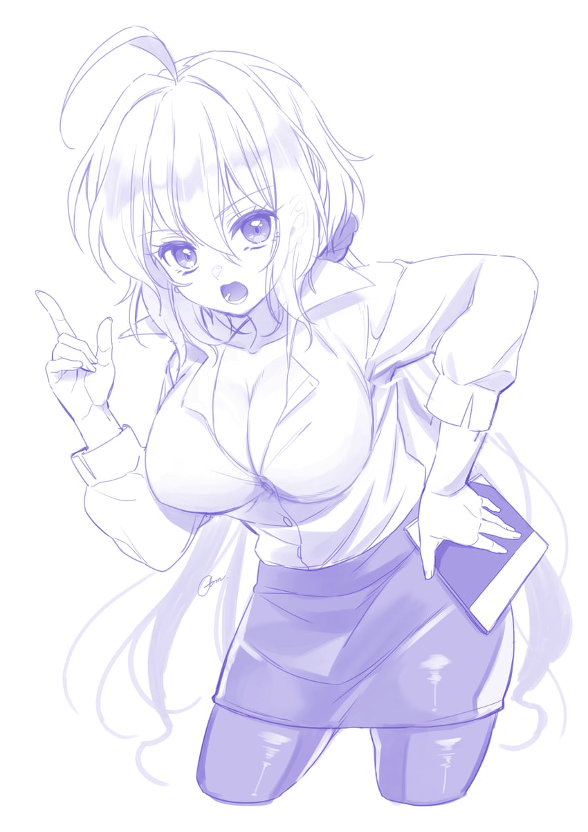 yukine chris (senki zesshou symphogear) drawn by am._(an_s21r)