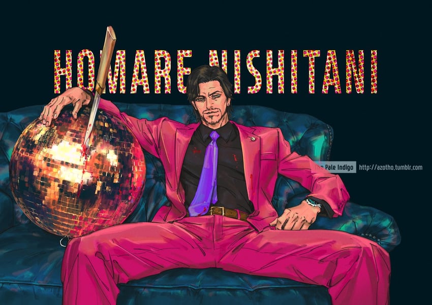 nishitani homare (ryuu ga gotoku and 1 more) drawn by thepaleindigo
