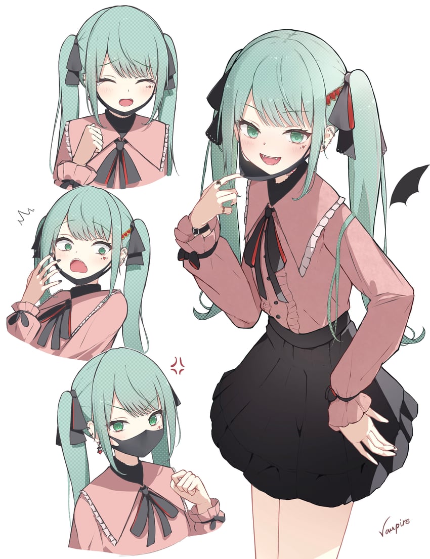 hatsune miku (vocaloid and 1 more) drawn by okome_(okome_0627ha)
