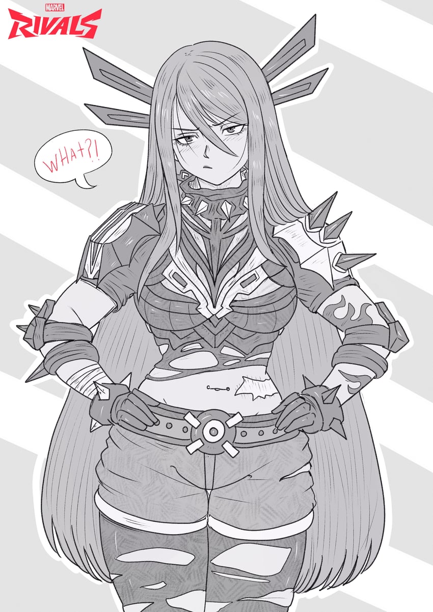 erza scarlet and magik (marvel and 3 more) drawn by ettso