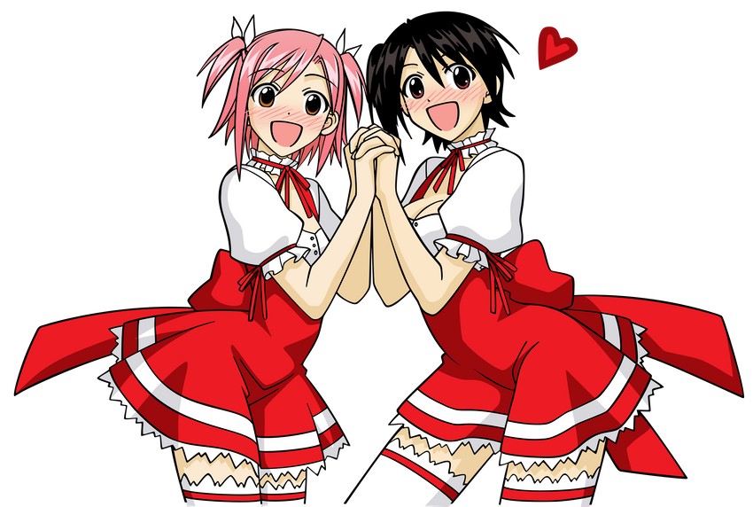 sasaki makie and akashi yuuna (mahou sensei negima!) drawn by akamatsu_ken