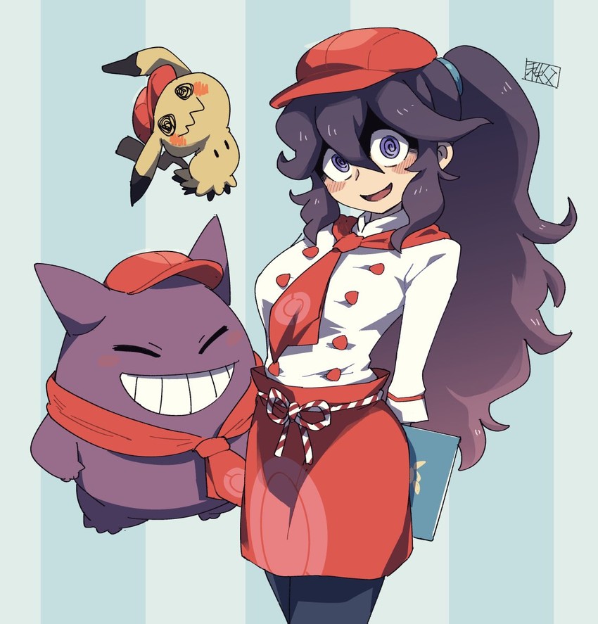 hex maniac, gengar, mimikyu, and leah (pokemon and 2 more) drawn by chichibu_(watson)