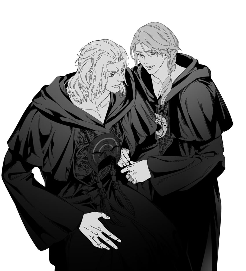 emet-selch and hythlodaeus (final fantasy and 1 more) drawn by 5altybitter5
