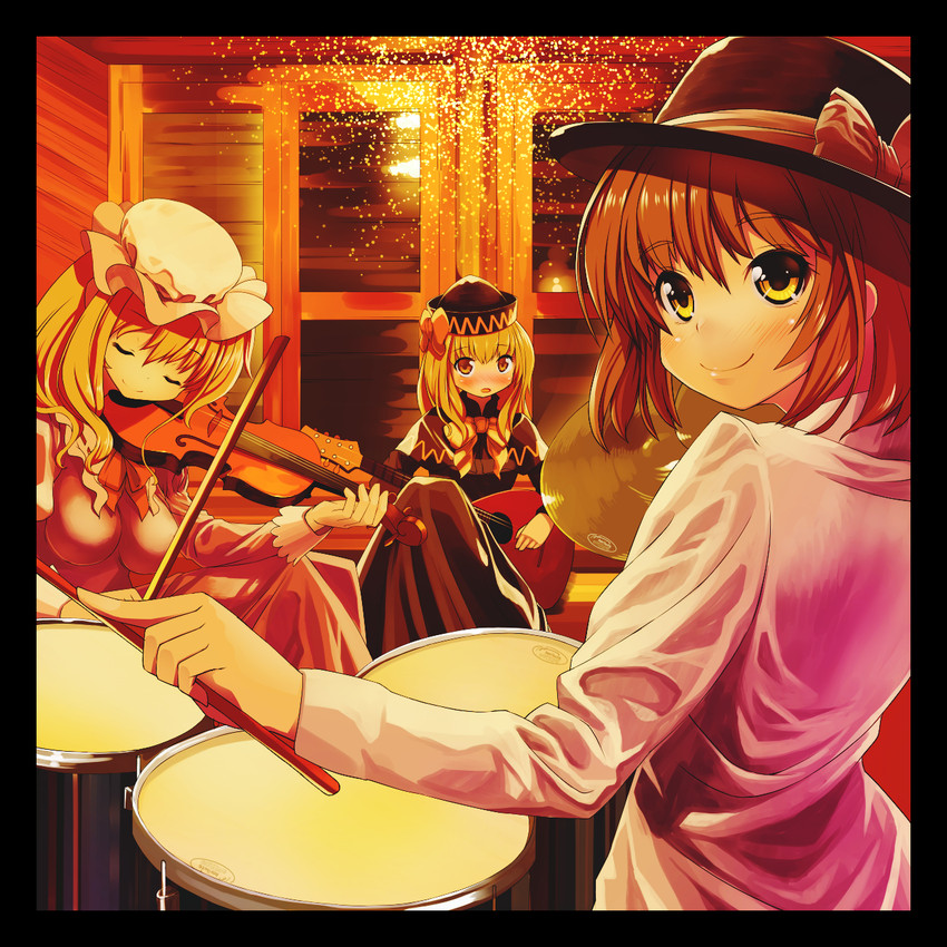 usami renko, maribel hearn, lily white, and lily black (touhou) drawn by atori