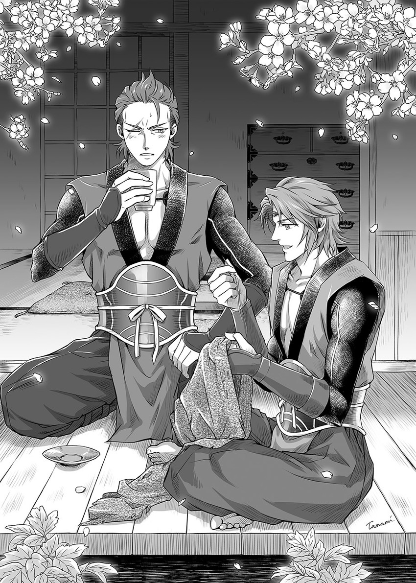 saizo and kaze (fire emblem and 1 more) drawn by tamami_if