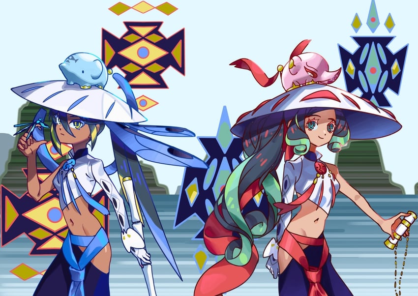 trung trac and trung nhi (fate and 1 more) drawn by suichoku_(suityoku_conpas)