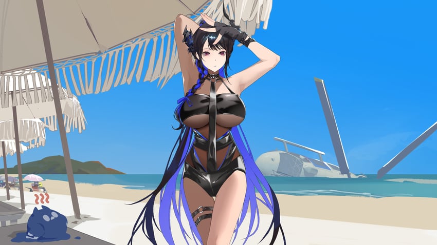 nerissa ravencroft and jailbird (hololive and 1 more) drawn by thekaiyip