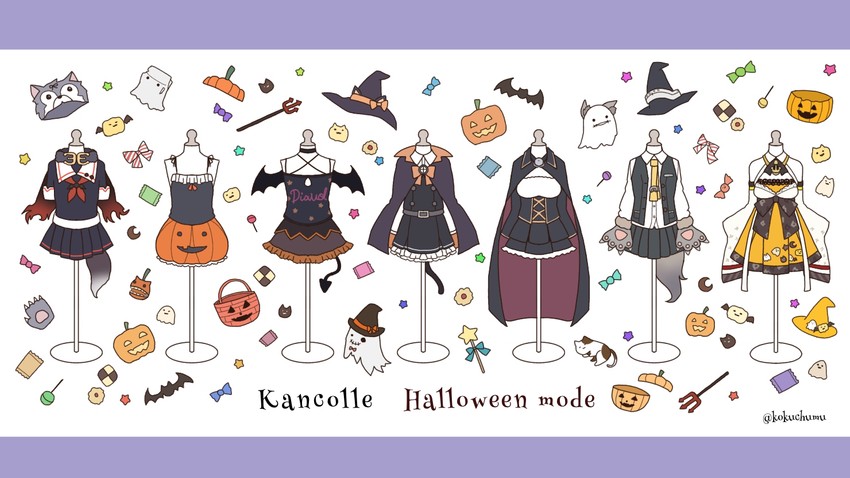 yuudachi, asashio kai ni, nowaki, mizuho, asashio, and 3 more (kantai collection) drawn by kamoku_nagi