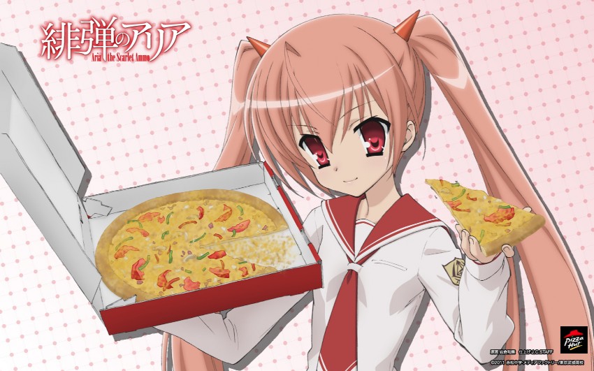 kanzaki h. aria (pizza hut and 1 more) drawn by iwakura_kazunori