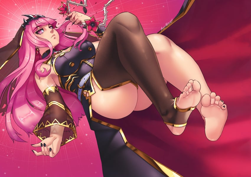mori calliope (hololive and 1 more) drawn by yaseipaisley