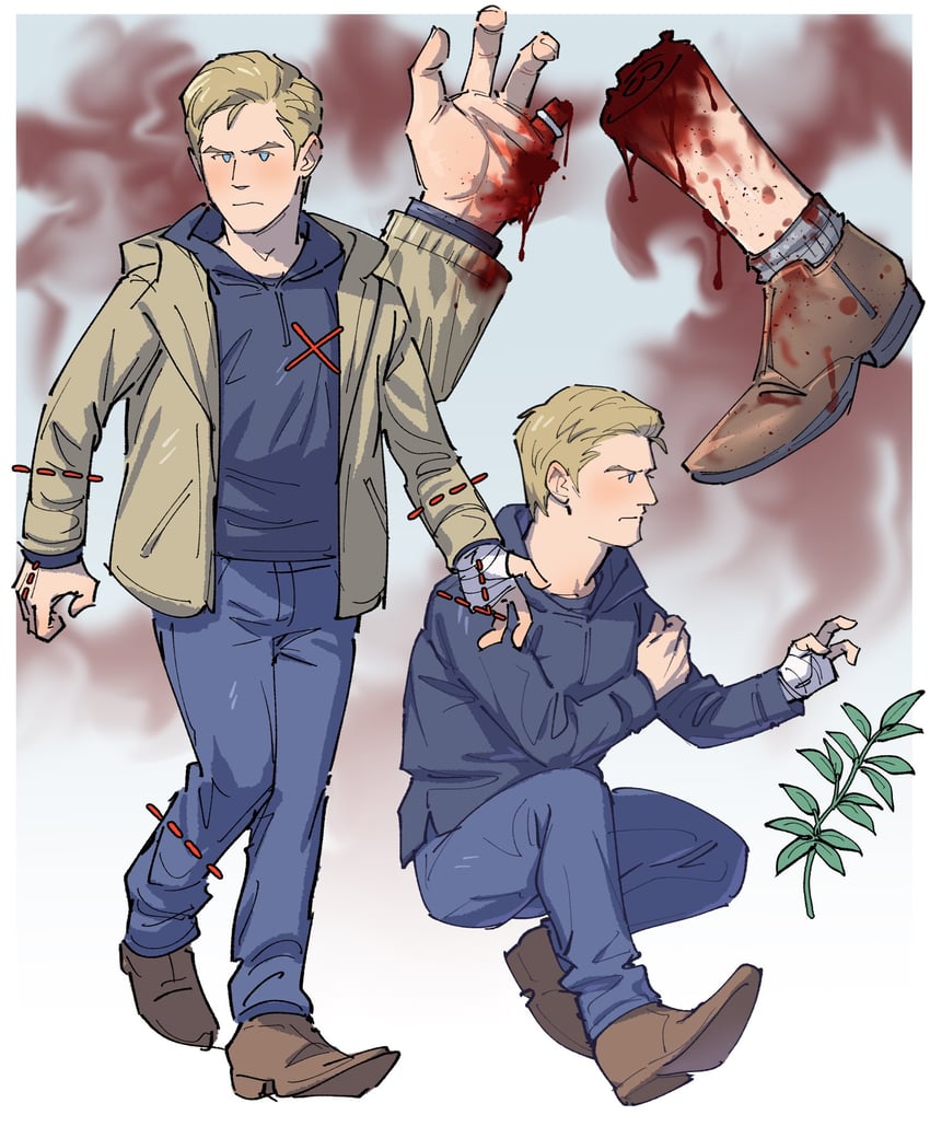 ethan winters (resident evil and 1 more) drawn by kalamari