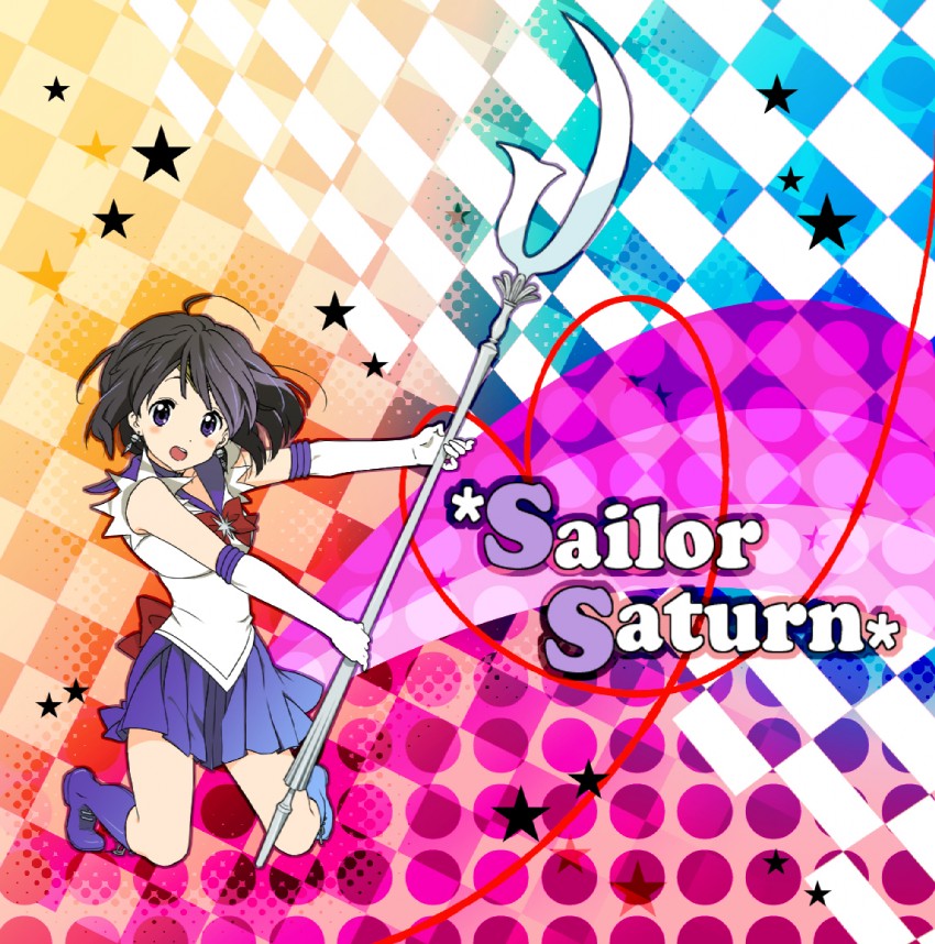 tomoe hotaru and sailor saturn (k-on! and 1 more) drawn by sugawara_(easy)
