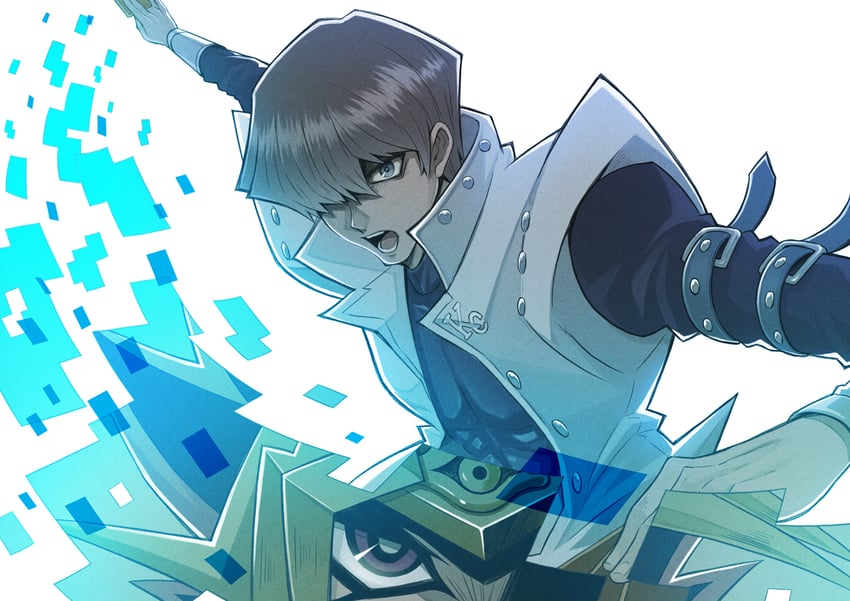 kaiba seto and atem (yu-gi-oh! and 2 more) drawn by furai