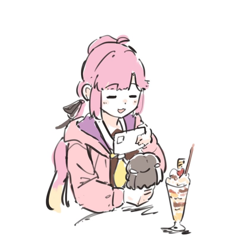 fujishima megumi and anyoji hime (love live! and 1 more) drawn by ao_kaeru