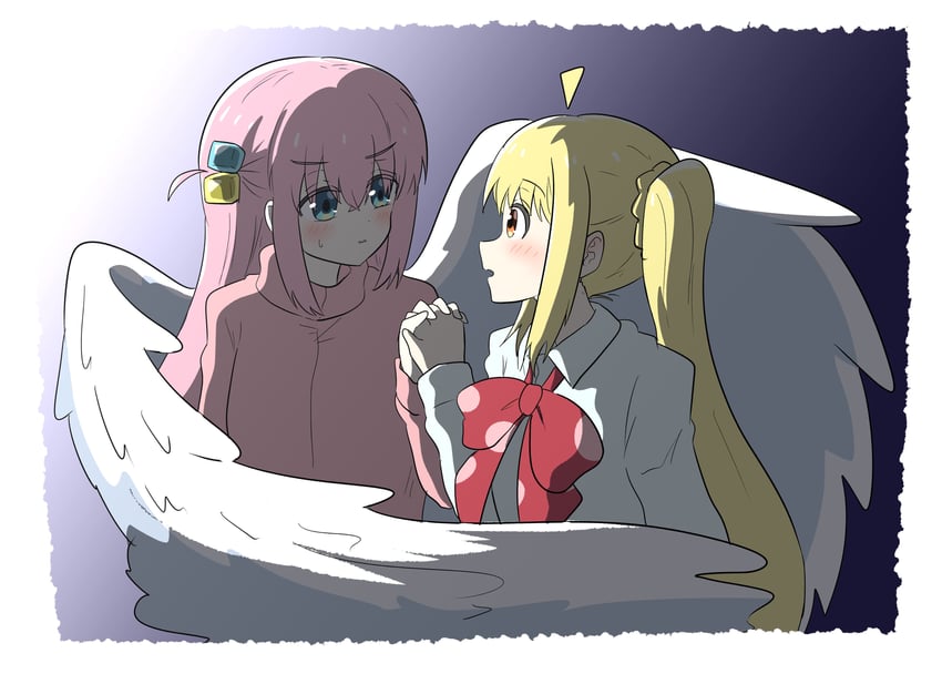 gotoh hitori and ijichi nijika (bocchi the rock!) drawn by yabunoki