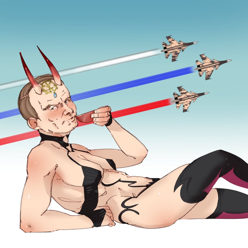 shuten douji and vladimir putin (fate and 2 more) drawn by toorops