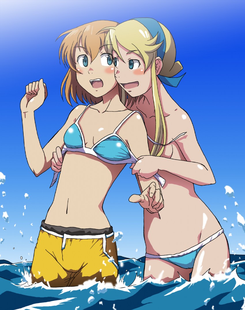 lina davis and joey jones (heroman) drawn by takaya_n