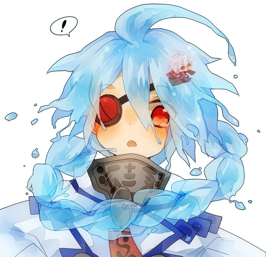 ragna the bloodedge and nu-13 (blazblue) drawn by mizuki_(pakuchoi13)