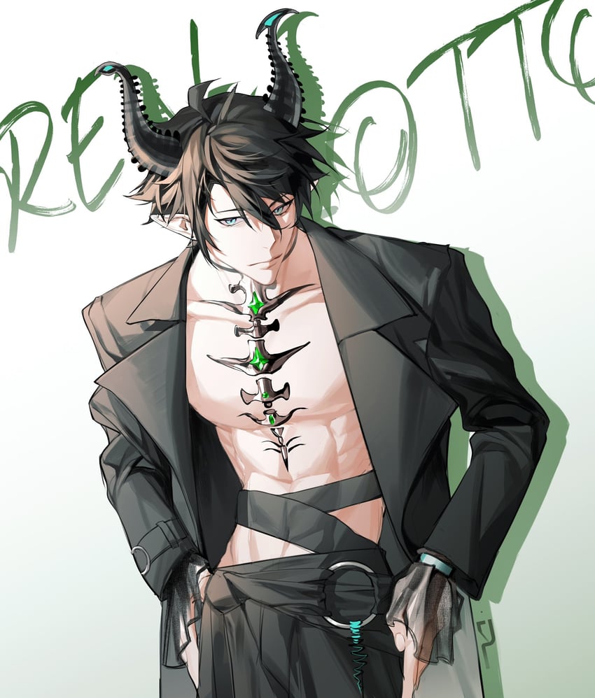 ren zotto (nijisanji and 1 more) drawn by sun_paradox