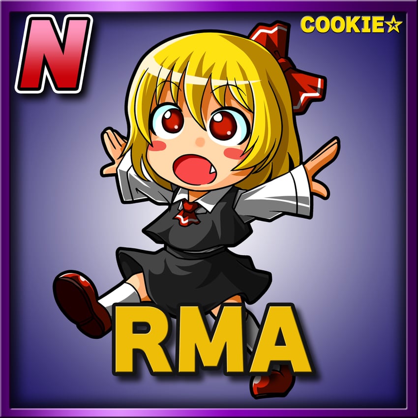 rumia and nadeko (touhou and 1 more) drawn by meta_meta