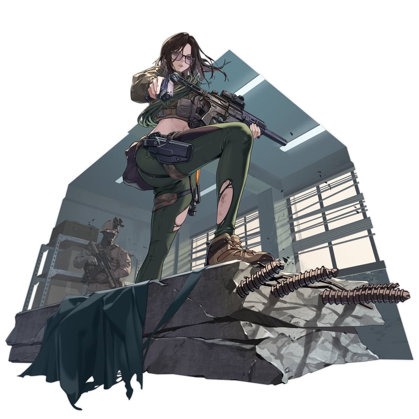 hecate (girls' frontline and 1 more) drawn by yitiao_er-hua