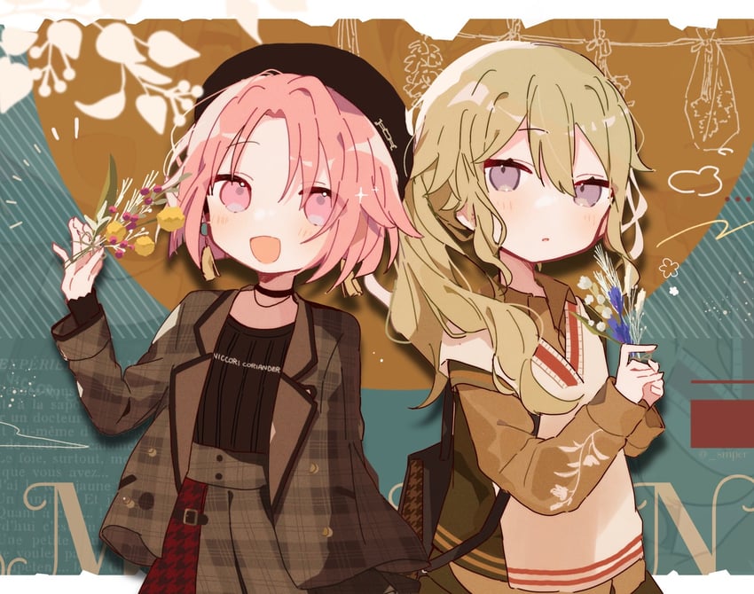 ootori emu and kusanagi nene (project sekai and 1 more) drawn by sapri