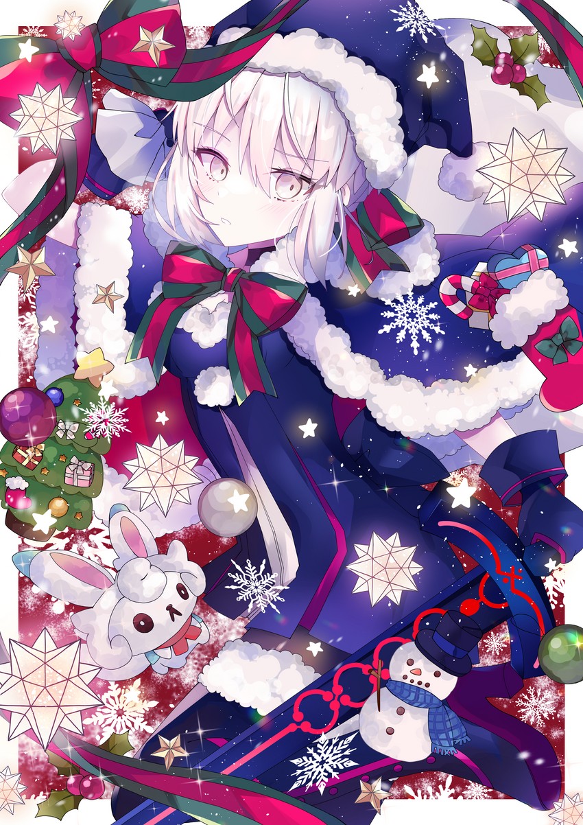 artoria pendragon, saber alter, fou, and santa alter (fate and 1 more) drawn by aoi_yugina