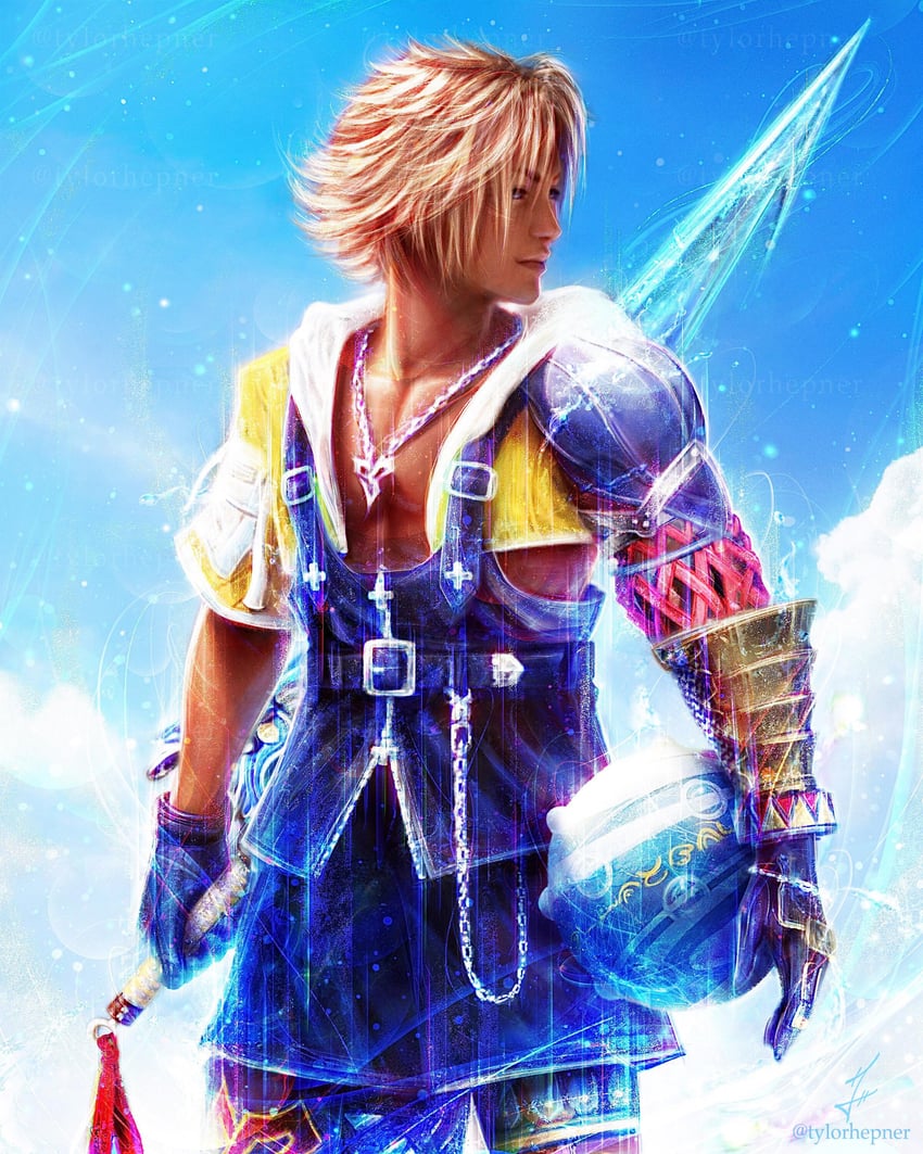 tidus (final fantasy and 1 more) drawn by tylor_hepner