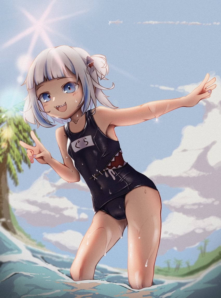 gawr gura (hololive and 1 more) drawn by hayakun0_0