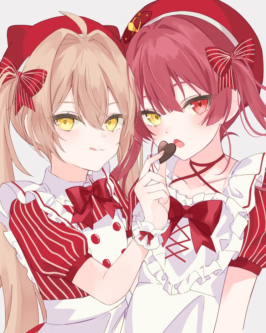 houshou marine and rurudo lion (hololive and 1 more) drawn by auatuyoi