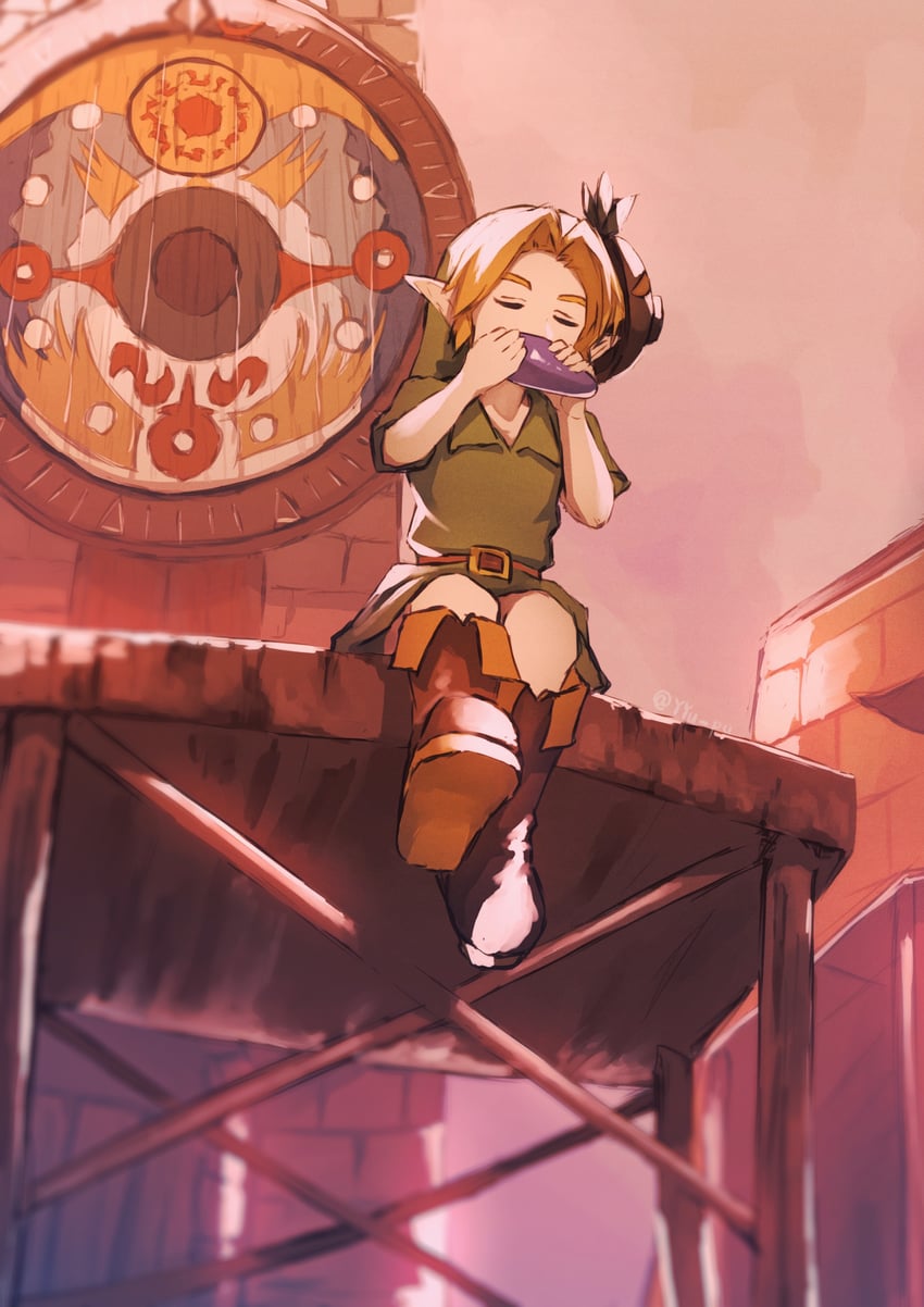 link and young link (the legend of zelda and 1 more) drawn by yyu_pu