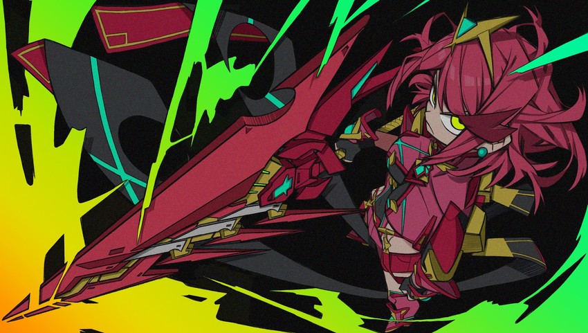 pyra (xenoblade chronicles and 1 more) drawn by yaya_hiyayaka