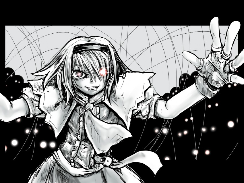 alice margatroid (touhou and 1 more) drawn by ledjoker07