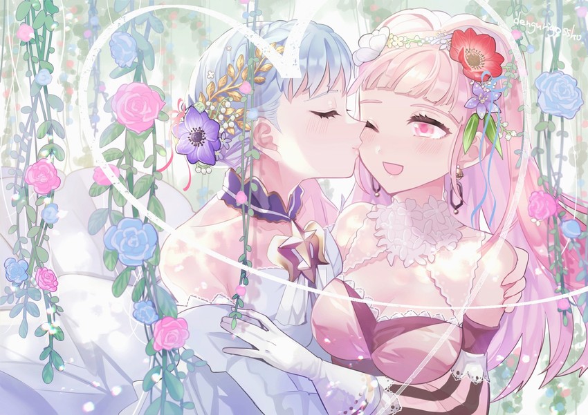 hilda valentine goneril and marianne von edmund (fire emblem and 1 more) drawn by sakuramotikun