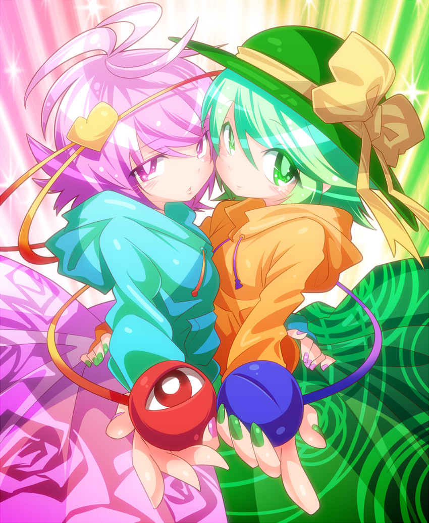 komeiji koishi and komeiji satori (touhou) drawn by shimizu_pem