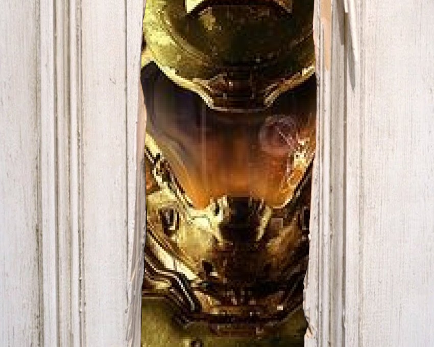 doomguy (helltaker and 2 more) drawn by black_giraffe