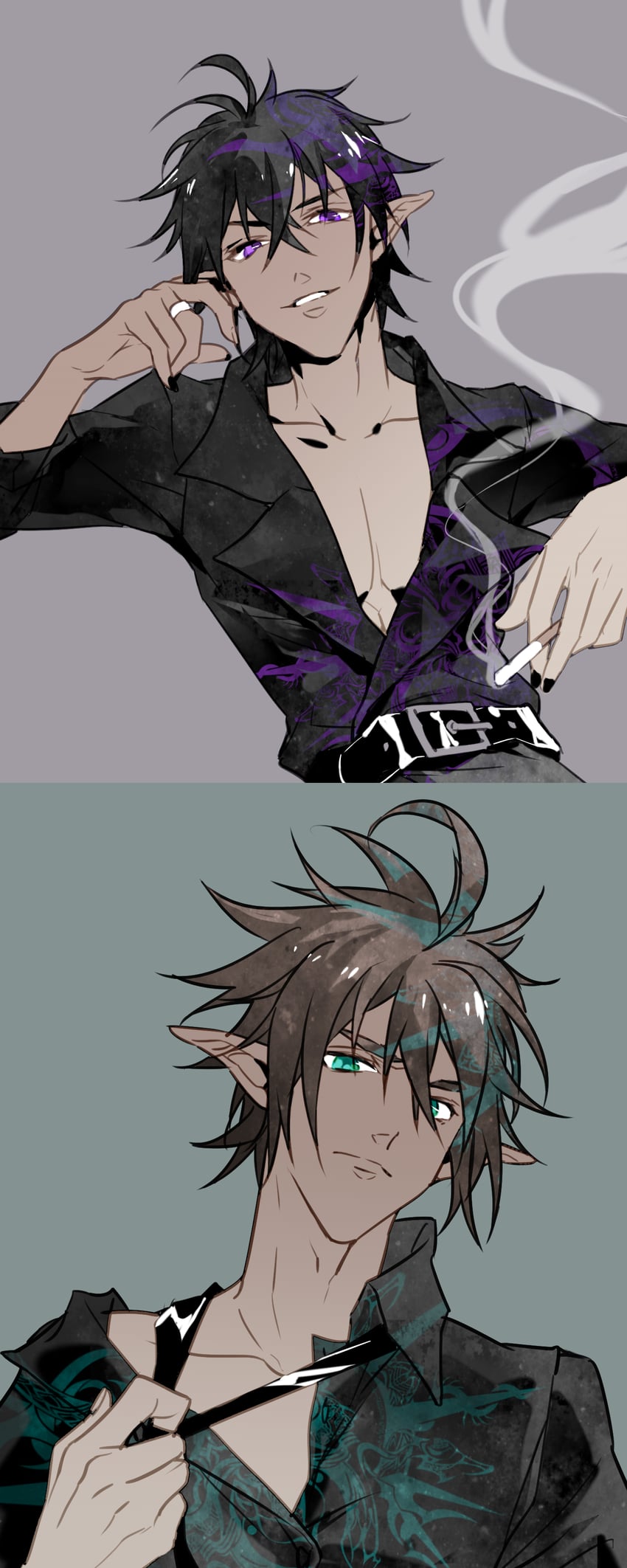 ray and anmicius (aotu world) drawn by jiujiangzi_benren
