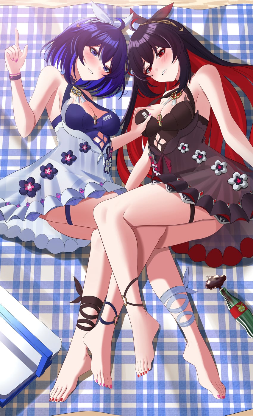 seele vollerei, homu, and seele (honkai and 1 more) drawn by aircell